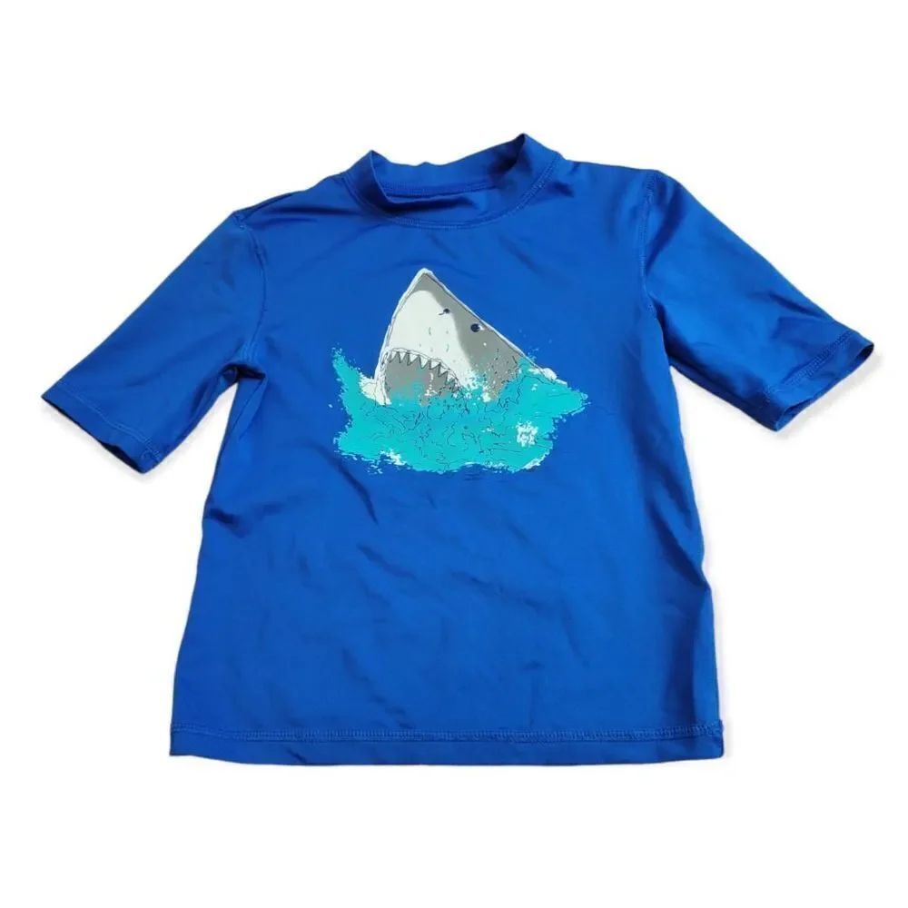Cat & Jack shark rashguard XS4/5